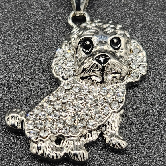 Jewelry - Silver Maltese Dog Pendant Necklace NWOT